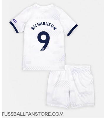 Tottenham Hotspur Richarlison Andrade #9 Replik Heimtrikot Kinder 2023-24 Kurzarm (+ Kurze Hosen)